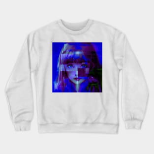 Shell - Glitch Art Portrait Crewneck Sweatshirt